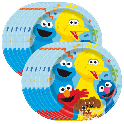 Sesame Street Round Dinner Plates 9" 8ct