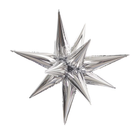 Silver Explosion Star Foil Balloon 22