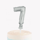 Silver Foil Number 7 Balloon Cake Topper 5