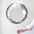 Silver Round Foil Balloon 18″
