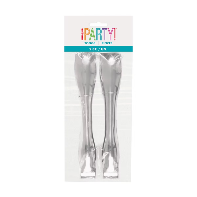 Silver Serving Tongs, 2ct