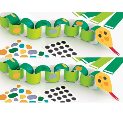 Safari Snake DIY Paper Chain Craft Kit for 4