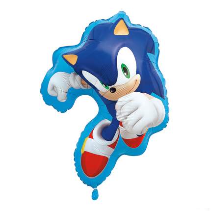 Sonic the Hedgehog Shaped Foil Balloon 24" - included product detail