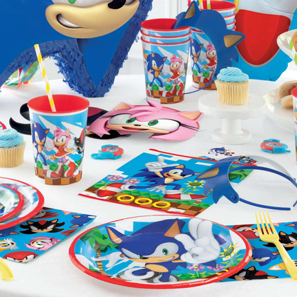 Sonic the Hedgehog Paper Party Dinner Plates 9" 8ct