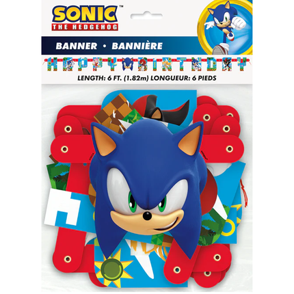 Sonic the Hedgehog Happy Birthday Banner