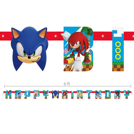 Sonic the Hedgehog Happy Birthday Banner