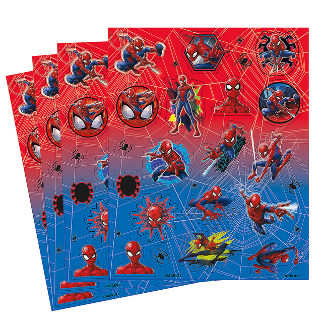 Spider-Man™ Sticker 4 Sheets - 80 stickers