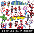 33 Spidey And His Amazing Friends Clipart Png Files Instant Download