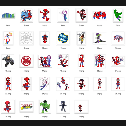33 Spidey And His Amazing Friends Clipart Png Files Instant Download