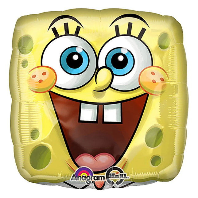 SpongeBob Square Face Foil Balloon 18"