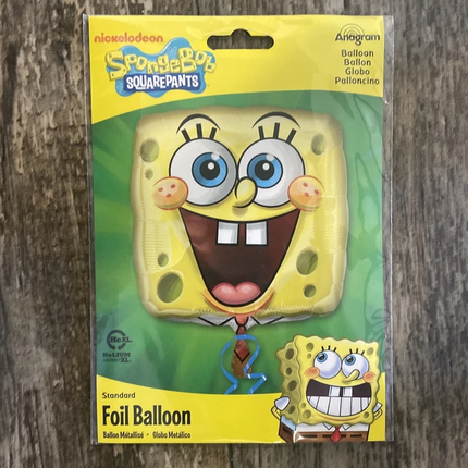 SpongeBob Square Face Foil Balloon 18"