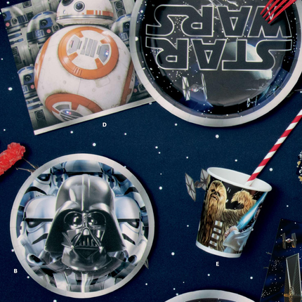 Star Wars Dessert Plates 7 inches, 8 ct