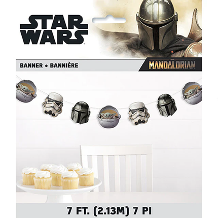 Star Wars Mandalorian Garland Banner 7 ft