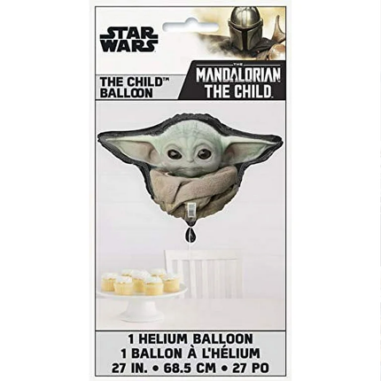 Star Wars Mandalorian The Child Foil Mylar Shaped Balloon