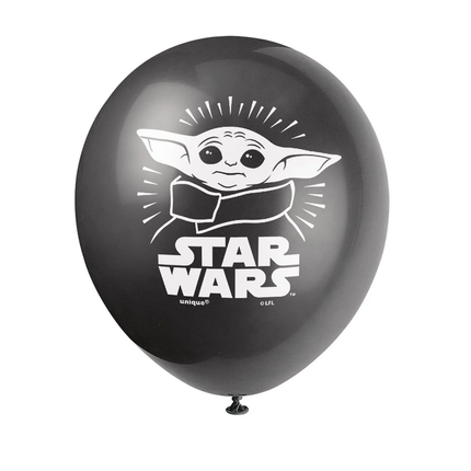 Star Wars Mandalorian The Child 12" Latex Balloons, 8ct