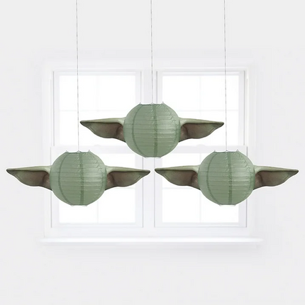 Star Wars Mandalorian The Child Paper Lanterns 3ct