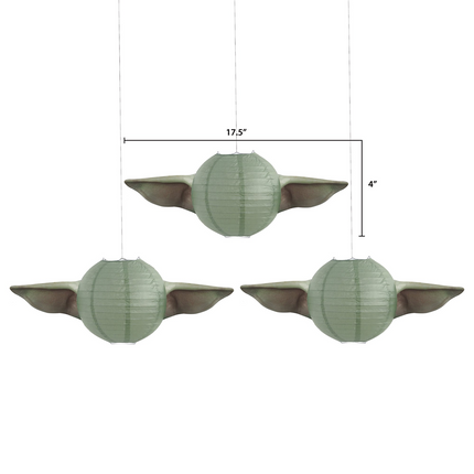Star Wars Mandalorian The Child Paper Lanterns 3ct