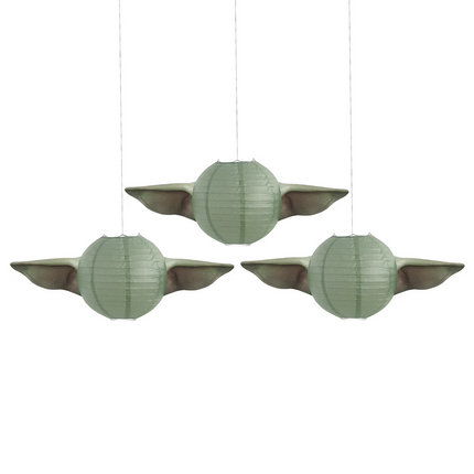 Star Wars Mandalorian The Child Paper Lanterns 3ct