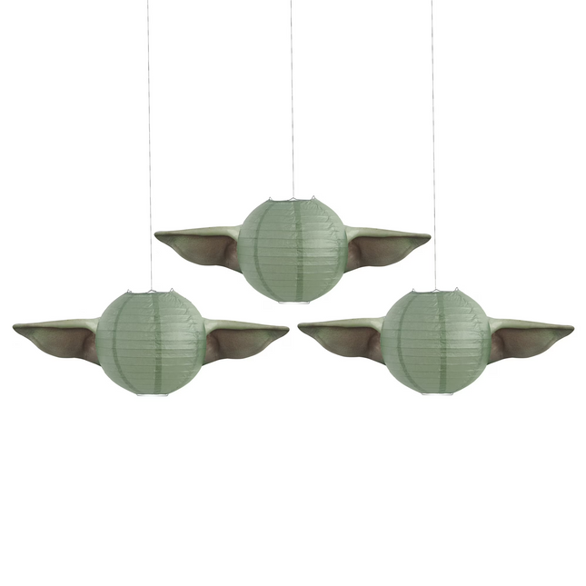 Star Wars Mandalorian The Child Paper Lanterns 3ct