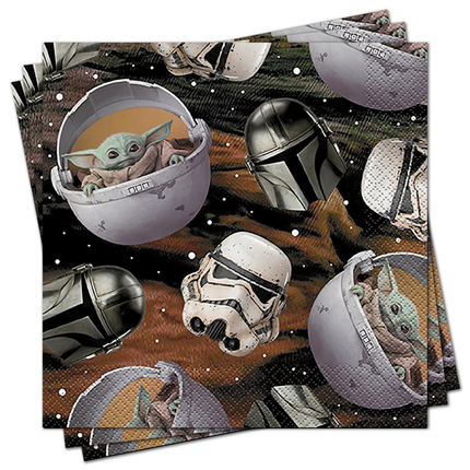 Star Wars The Mandalorian Paper Party Lunch Napkins