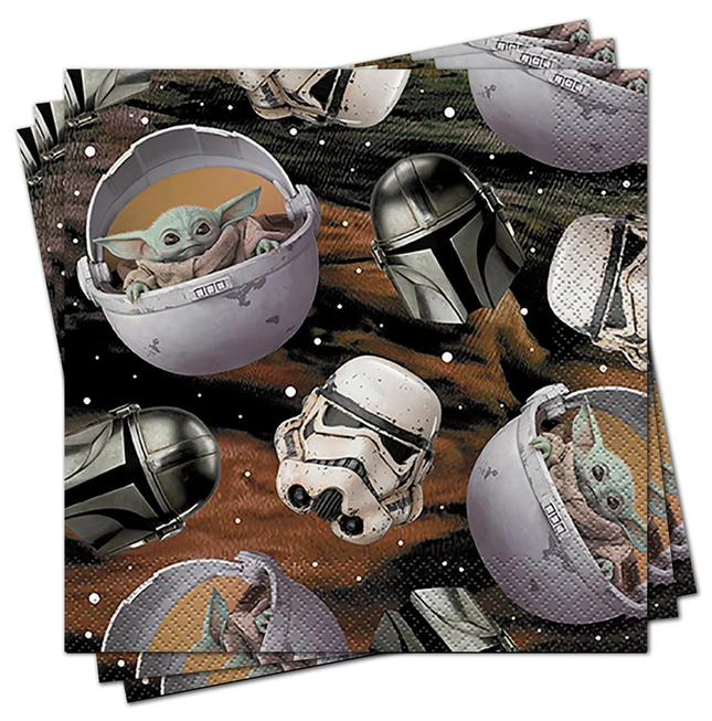 Star Wars The Mandalorian Paper Party Lunch Napkins