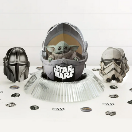 Star Wars The Mandalorian The Child Baby Yoda Table Decorating Kit, 23pcs