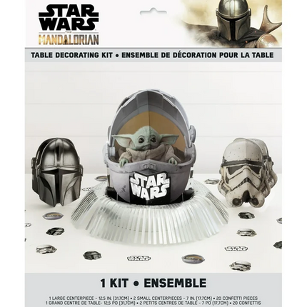 Star Wars The Mandalorian The Child Baby Yoda Table Decorating Kit, 23pcs