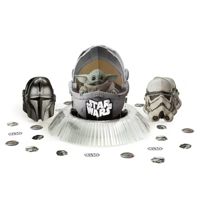 Star Wars The Mandalorian The Child Baby Yoda Table Decorating Kit, 23pcs