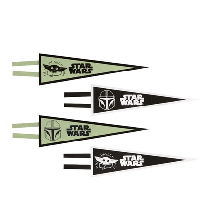 Star Wars The Mandalorian The Child Baby Yoda Pennant Flags, 4ct