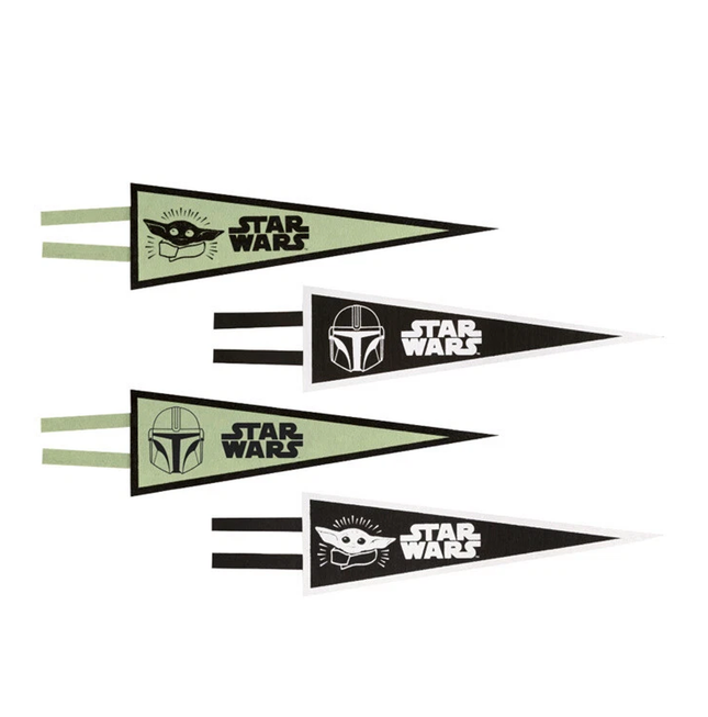 Star Wars The Mandalorian The Child Baby Yoda Pennant Flags, 4ct