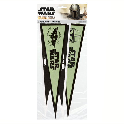 Star Wars The Mandalorian The Child Baby Yoda Pennant Flags, 4ct