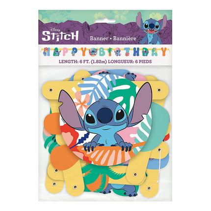 Stitch Happy Birthday Banner 6 ft