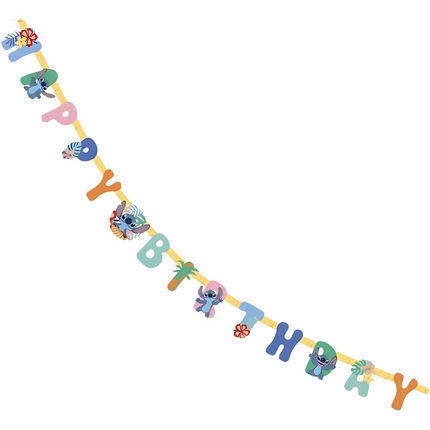 Stitch Happy Birthday Banner 6 ft
