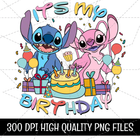 Stitch It's My Birthday Png and Svg Files - Instant Download