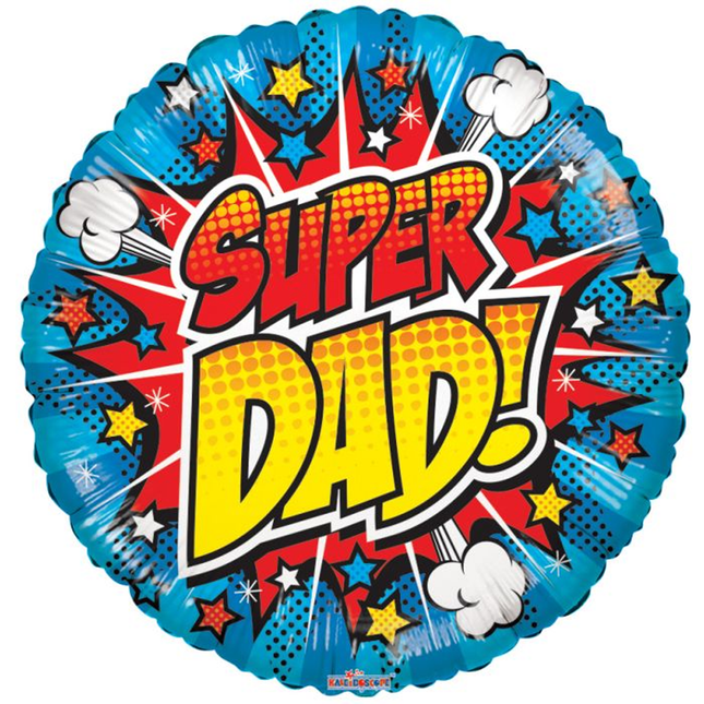 Super Dad! Round Foil Balloon 18″
