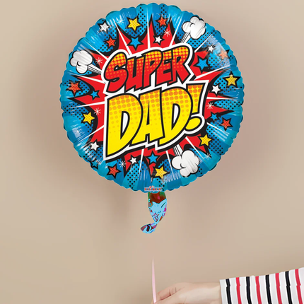 Super Dad! Round Foil Balloon 18″