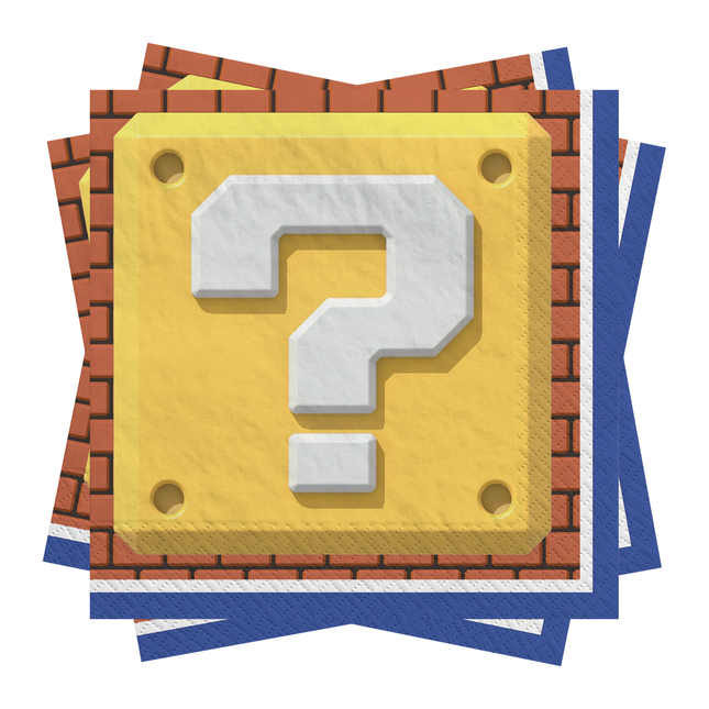 Super Mario Beverage Napkins 16ct
