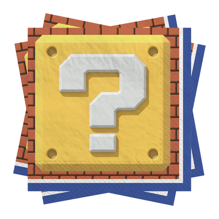 Super Mario set component: Super Mario Beverage Napkins 16ct