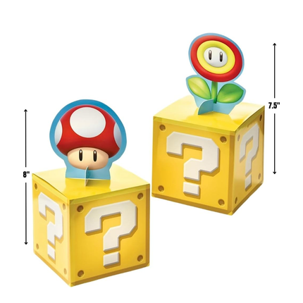 Super Mario Centerpiece Decorating Kit 8", 4ct