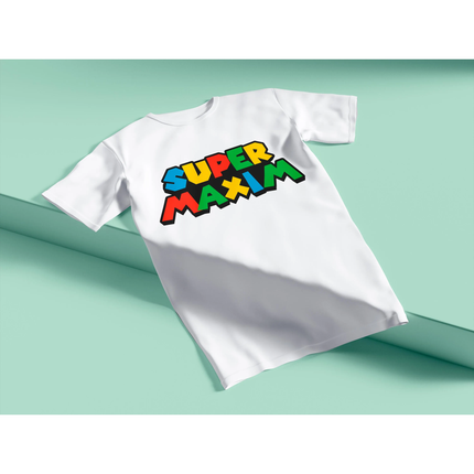 Super Mario Custom Name Logo - Digital Download