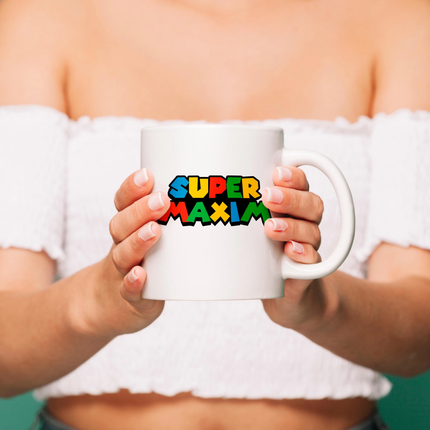 Super Mario Custom Name Logo - Digital Download