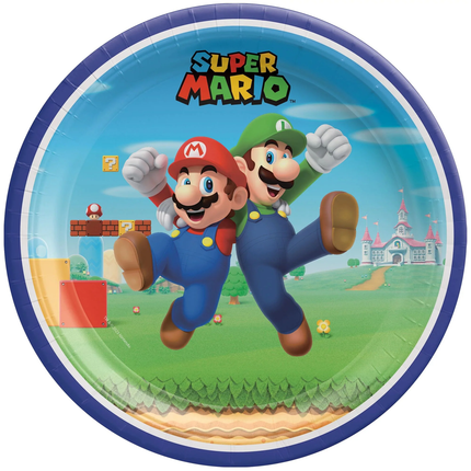 Super Mario Dinner Plates 9", 8 ct