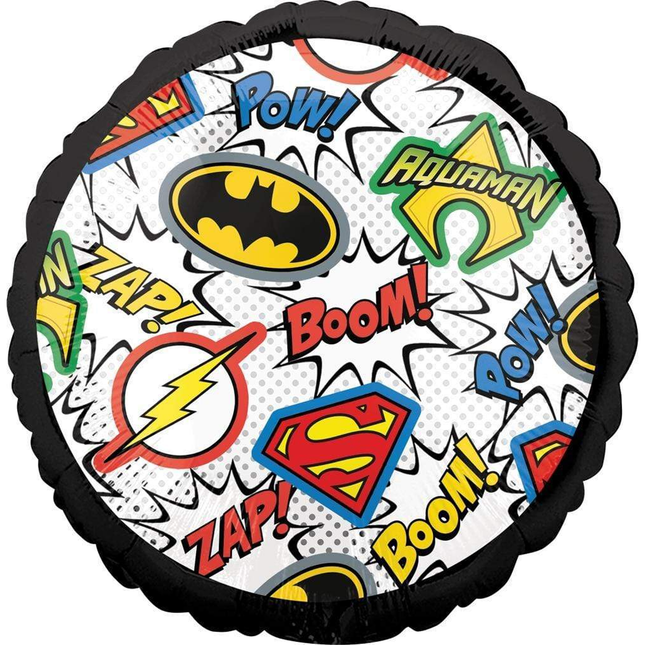 Superhero Justice League Round Foil Balloon 18″