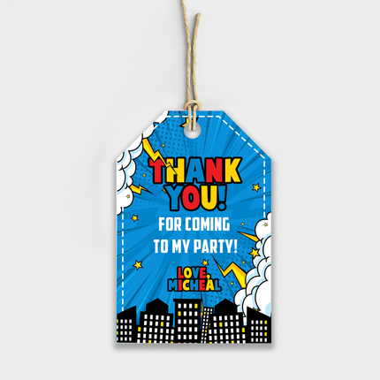 SuperHero Theme Personalized Thank You Cards, 8 ct