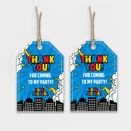 SuperHero Theme Personalized Thank You Cards, 8 ct