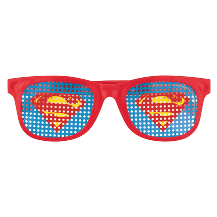 Superman Pinhole Novelty Glasses 4ct