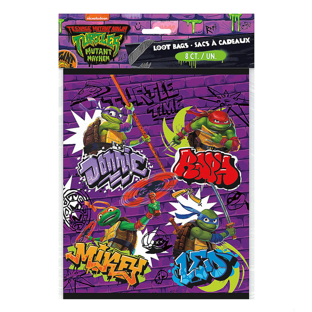 Ninja Turtles Loot Bags 8 ct