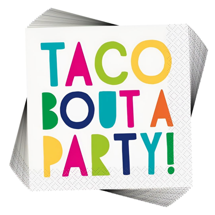Taco Bout a Party Beverage Napkins, 16ct