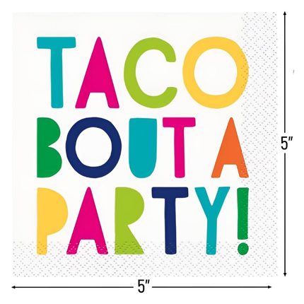 Taco Bout a Party Beverage Napkins, 16ct