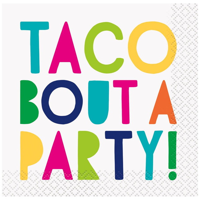 Taco Bout a Party Beverage Napkins, 16ct